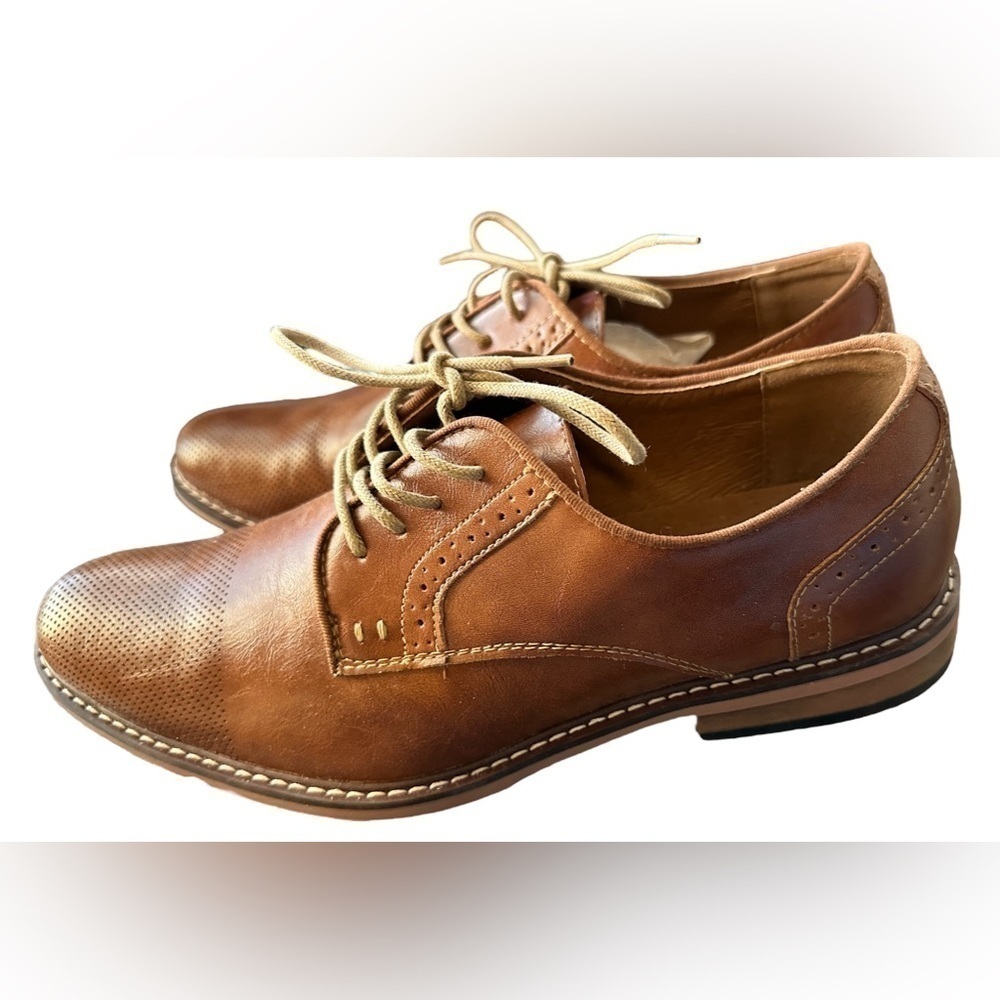 Men’s Steve Madden Mens M-Alk Tan Oxford Dress Shoe Size 10.5